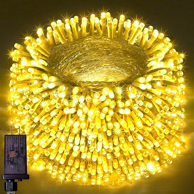 393Ft 1000LED Christmas Lights Outdoor Decorations 8 Modes & Memory Timer Christmas Lights with P... | Amazon (US)