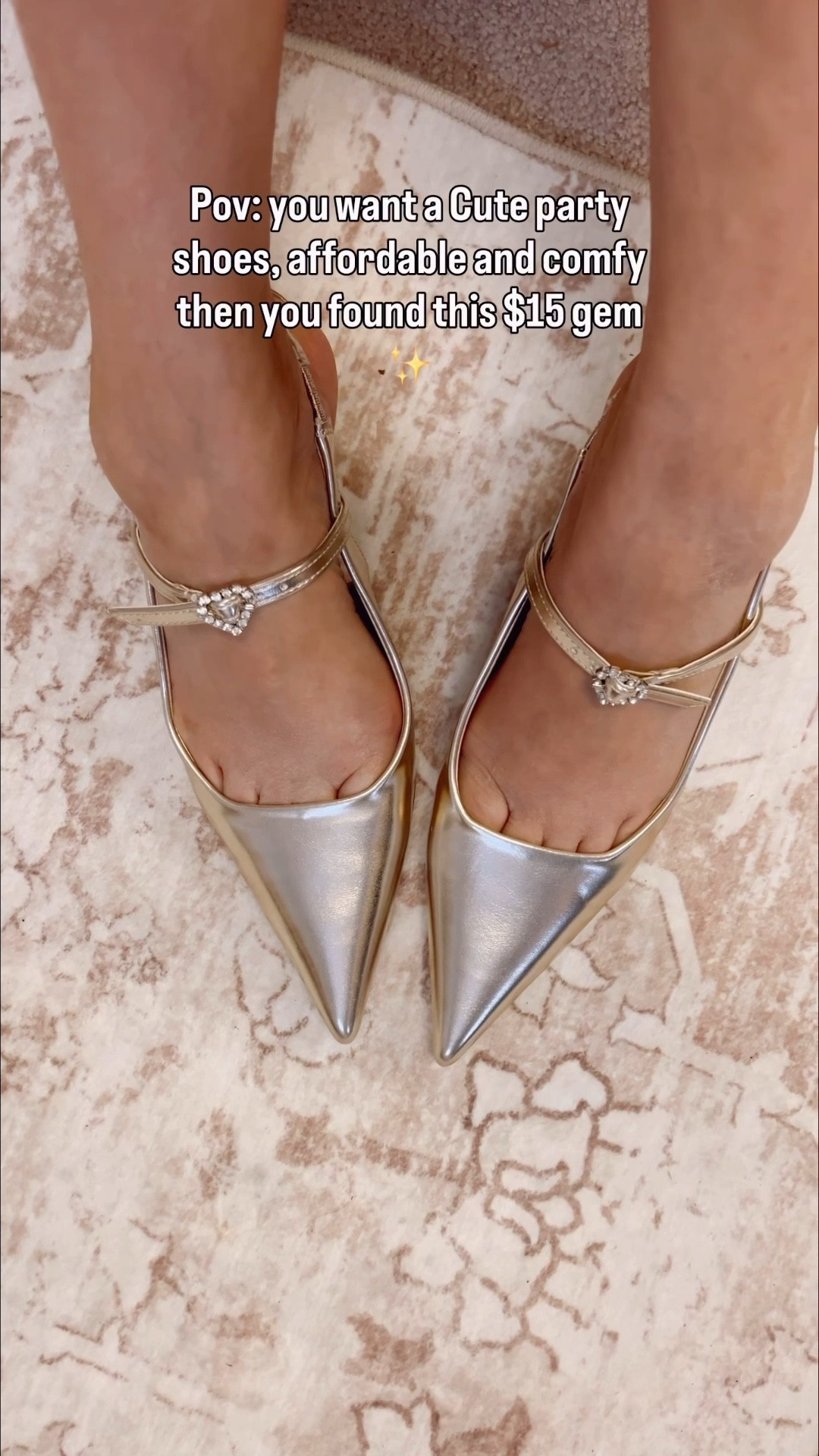 You don’t need sky-high heels to look dressed up ✨
These gold party shoes are giving cute, comfy, and budget-friendly — and they’re only $15 🙌

✔️ Low heel (my feet say THANK YOU)
✔️ Under $20
✔️ Multiple colors
✔️ Easy to style with dresses, denim, or holiday looks

Perfect for holiday parties, weddings, date nights, or when you want to feel polished without the pain 💛


Because looking put-together shouldn’t hurt your feet or your wallet 👏

affordable party shoes, low heel party shoes, gold party shoes, under $20 shoes, budget friendly heels, comfortable heels for women, holiday party shoes, amazon fashion finds, mom friendly heels, affordable dress shoes, women’s party shoes, stylish low heels

#LTKFindsUnder50 #LTKootd #LTKHoliday