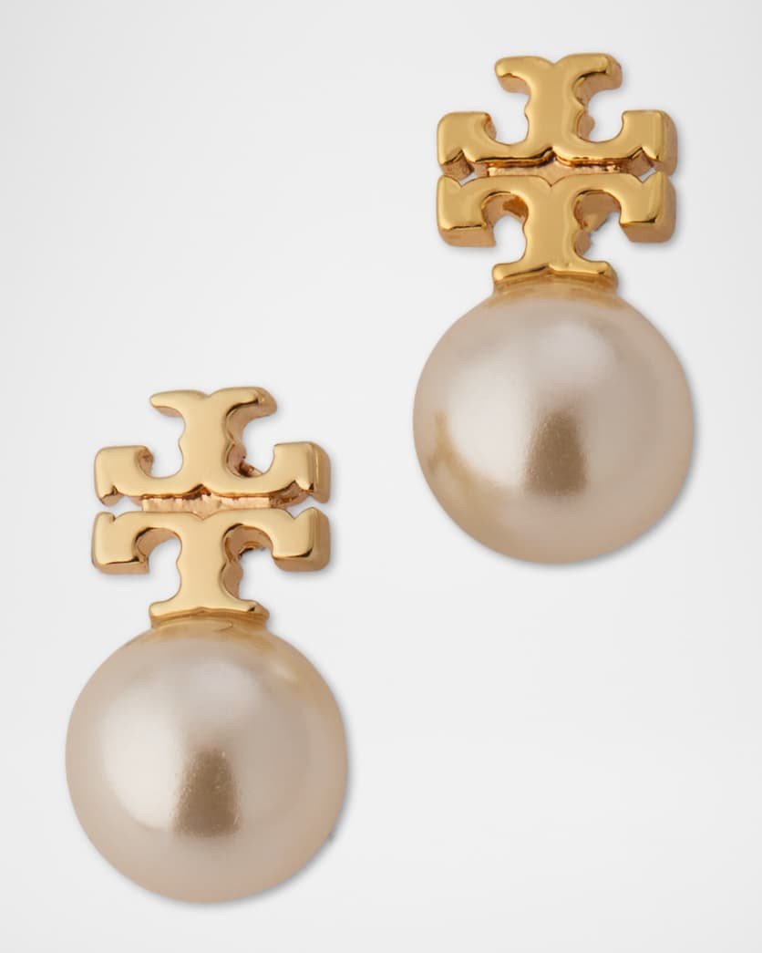 Tory Burch Pearly Stud Earrings | Neiman Marcus