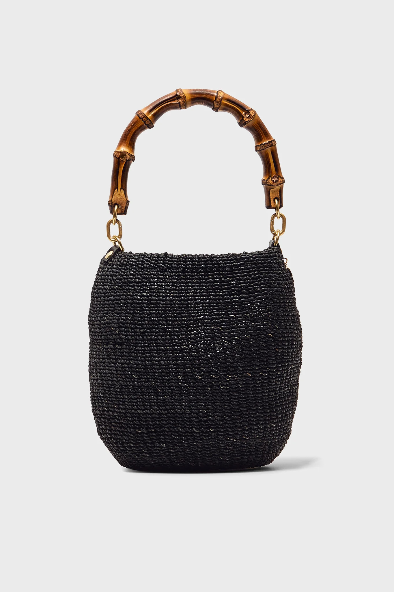 Black Pot De Miel Bag with Bamboo Handle | Tuckernuck (US)