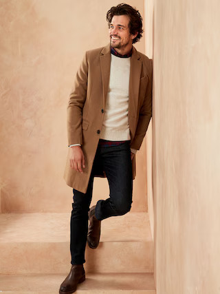 Wool Blend Topcoat | Banana Republic Factory