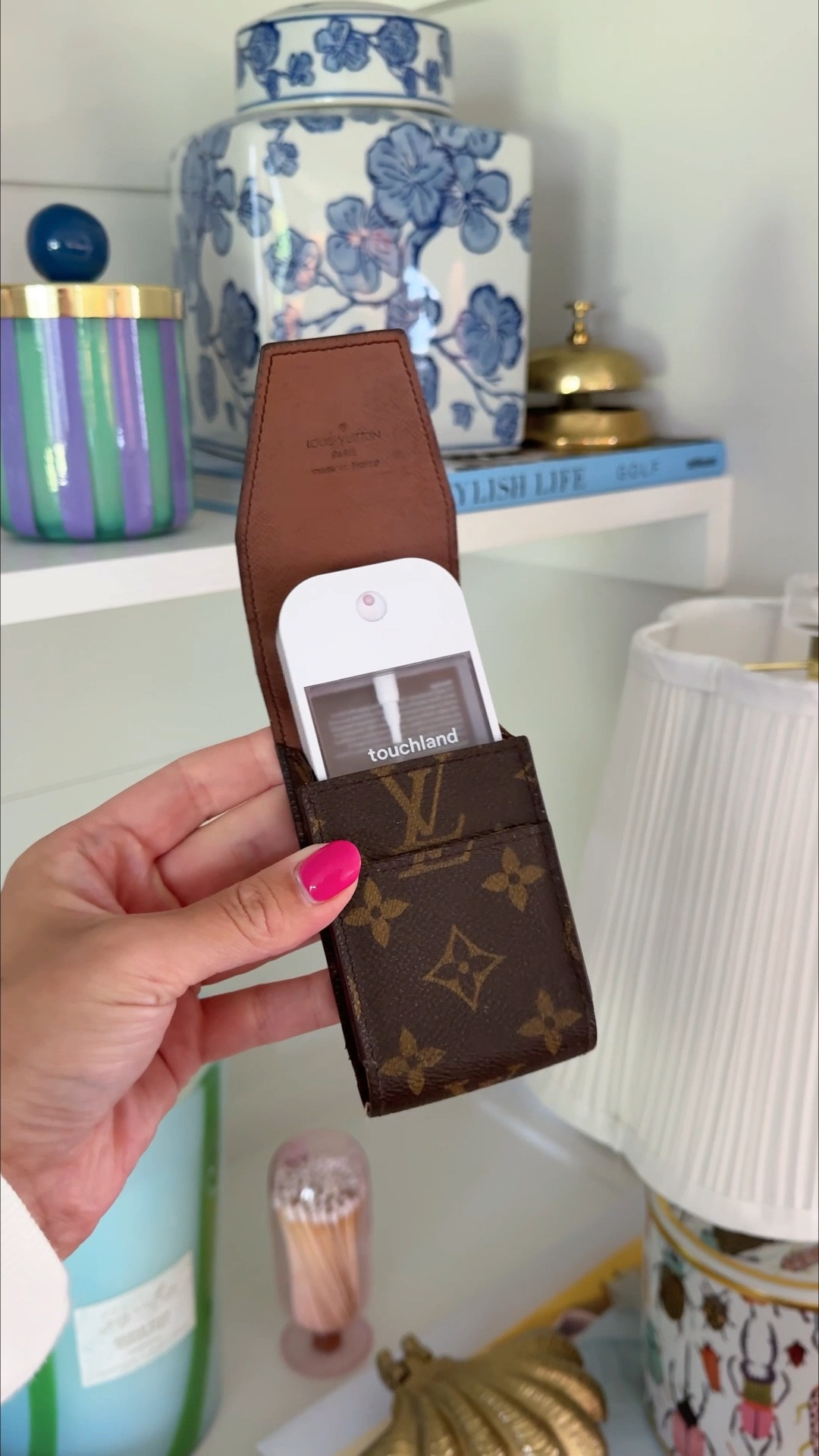 Louis Vuitton Touchland case, Louis Vuitton cigarette case for touchland hand sanitizer

These Louis Vuitton cigarette box holders are the perfect fit for your Touchland hand sanitizers!😍 could also fit 2 or 3 lipsticks in it!✨

#LTKBeauty #LTKTravel