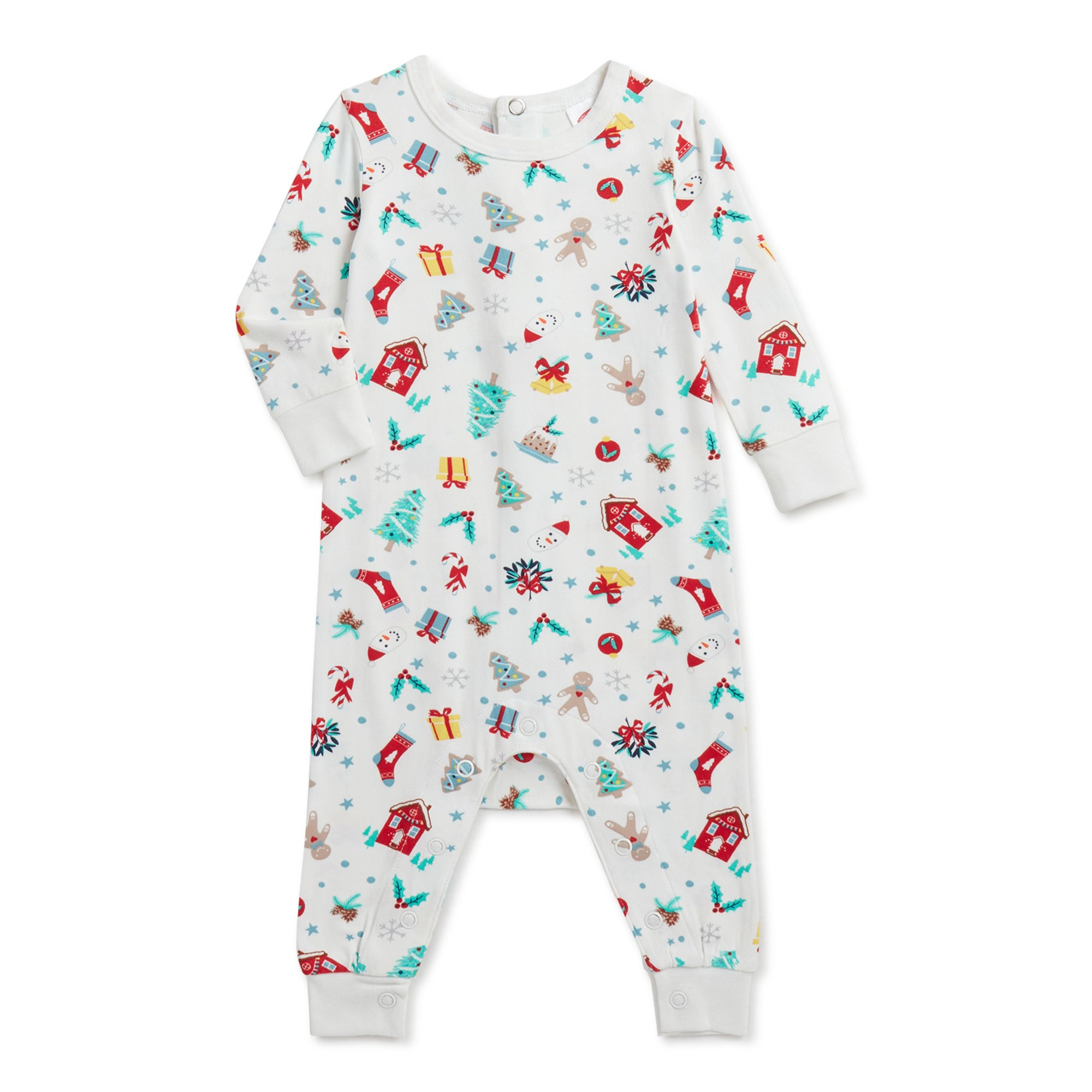Holiday Time Matching Family Christmas Pajamas Baby Boy or Girl Unisex Oh What Fun 2-Piece Pajama... | Walmart (US)