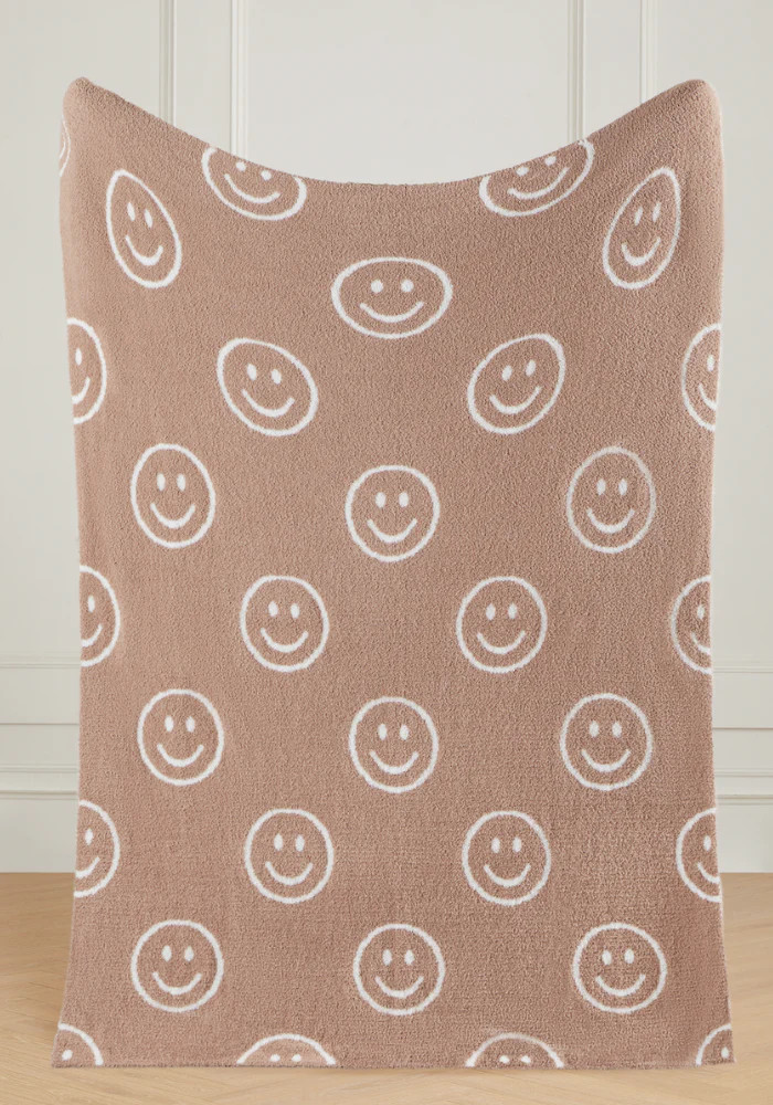 Smiley Buttery Blanket | The Styled Collection