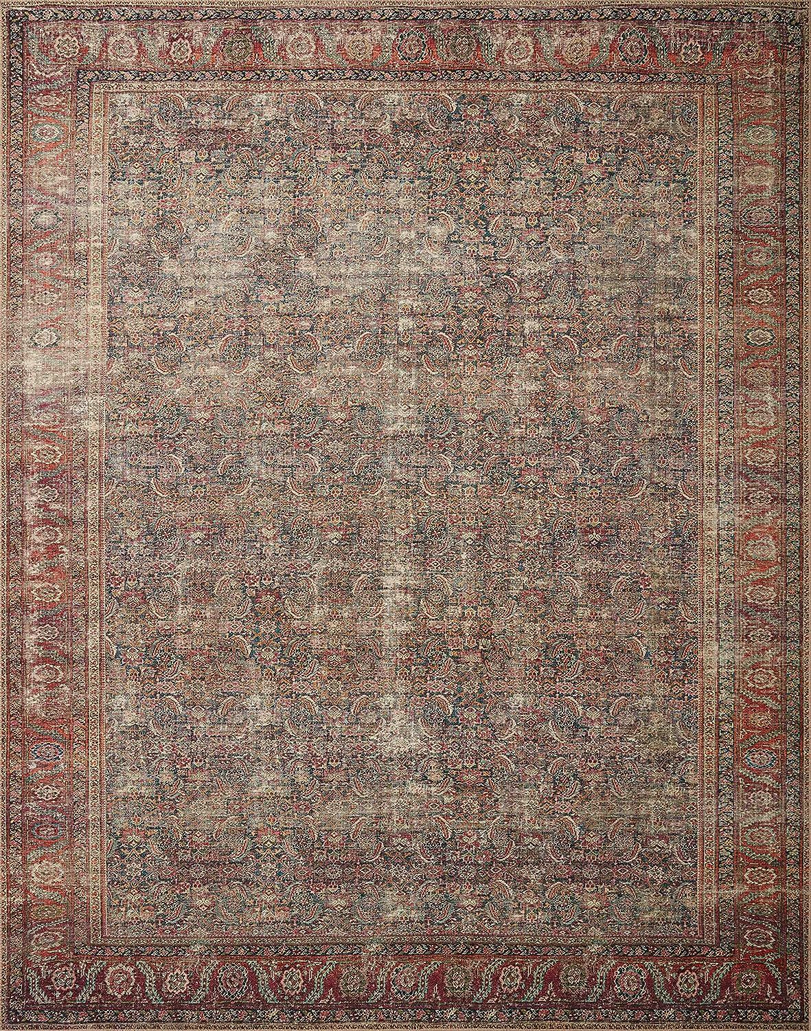 Loloi II Wynter WYN-09 Onyx / Multi Traditional Area Rug 8'-6" x 11'-6" | Amazon (US)