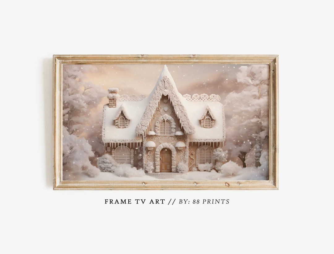 Samsung Frame TV Art Christmas Gingerbread House Christmas - Etsy Canada | Etsy (CAD)