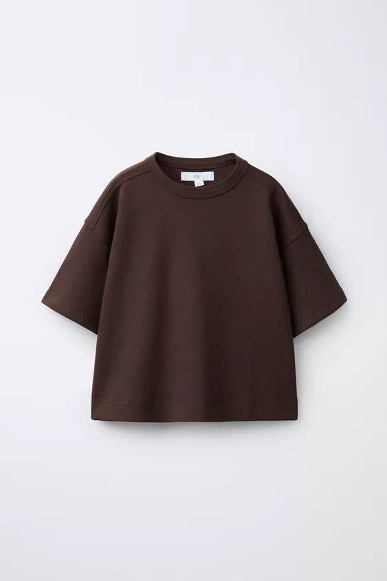 BASIC INTERLOCK T-SHIRT | Zara UK