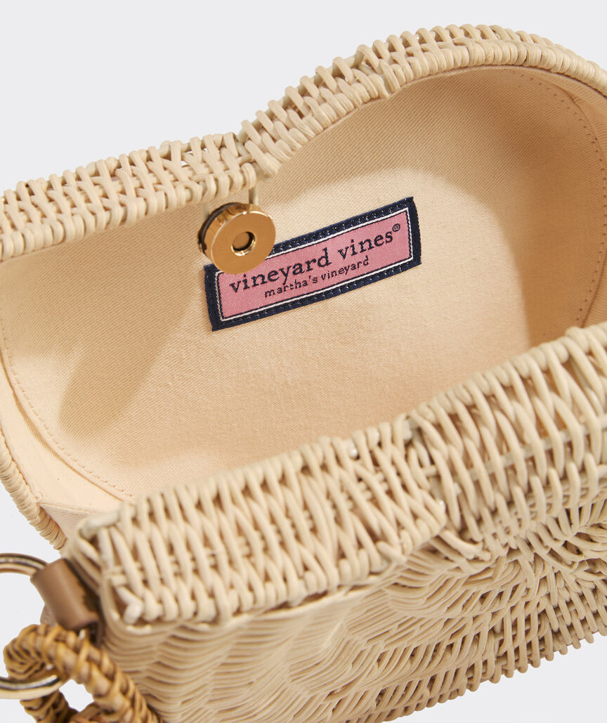 Nautilus Shell Wicker Bag | vineyard vines