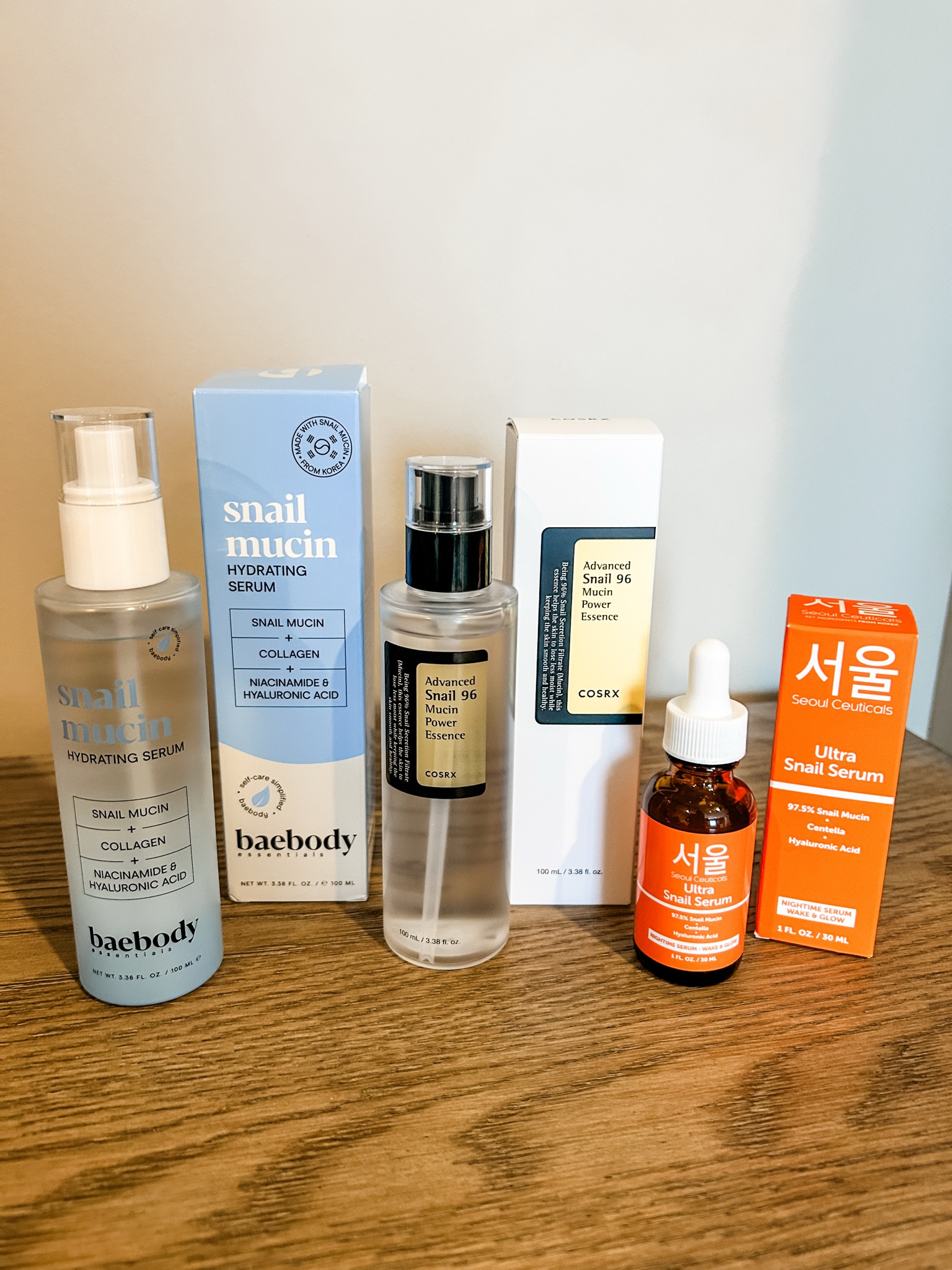 Snail mucin serum! ✨ I tried these three out and noticed a noticeable difference in my skin! 

I was told my skin has a glow to it! Ranking them in order of preference - BaeBody, Cosrx, & Seoul Ceuticals! 

#LTKOver40 #LTKBeauty #LTKFindsUnder50