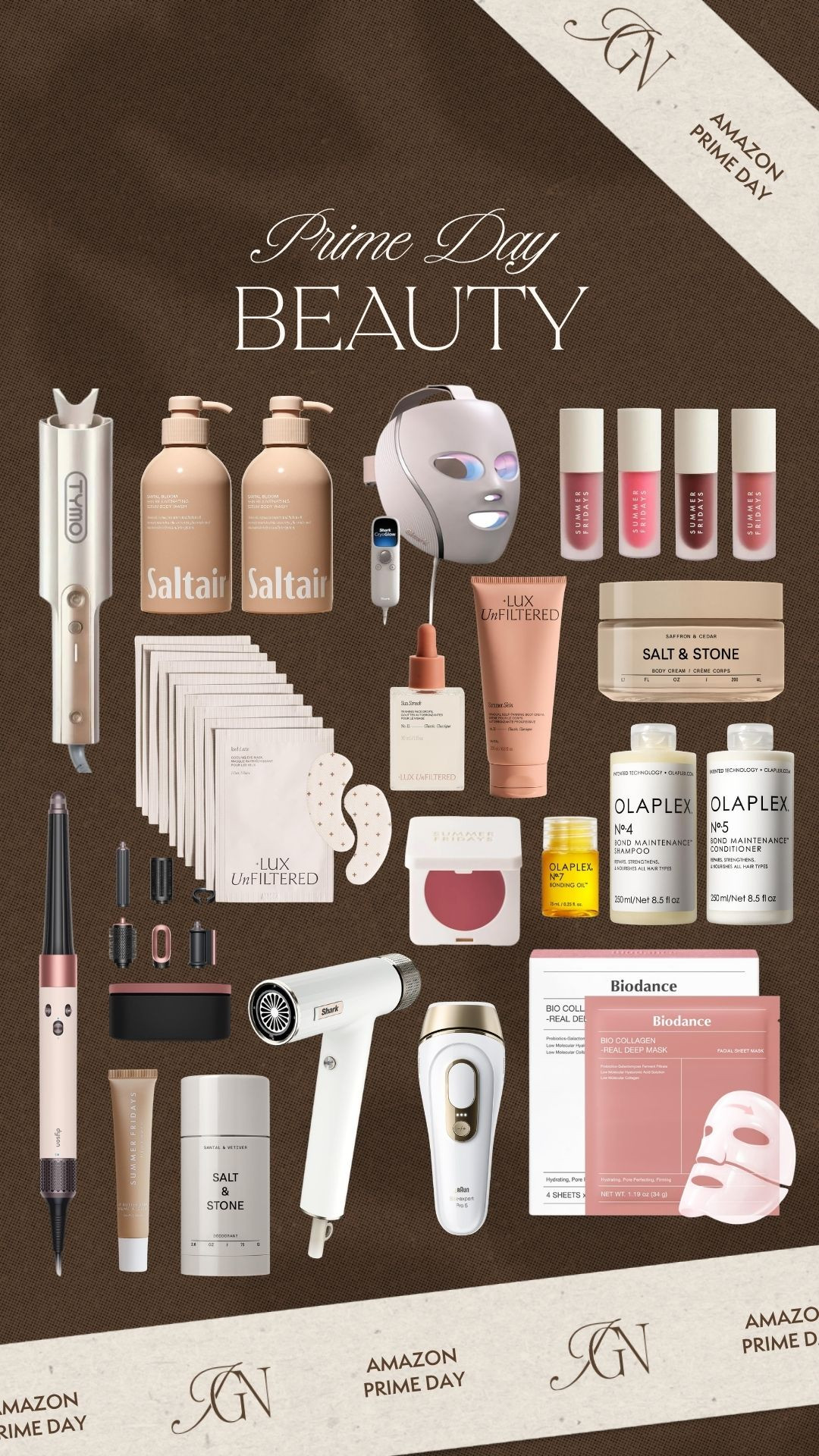 A beauty wishlist worth making room on the vanity for. ✨ My Prime Day picks include Summer Fridays lip favorites, Olaplex hair care, Salt & Stone body essentials and luxe hair tools. A little inspiration for an at-home pamper night or a thoughtful beauty gift!

#amazonprimeday #beautywishlist #summerfridays #olaplex #saltandstone #luxunfiltered #biodance #hairtools #beautygifts #athomespa 

 #LTKselfcare #LTKSaleAlert #LTKBeauty