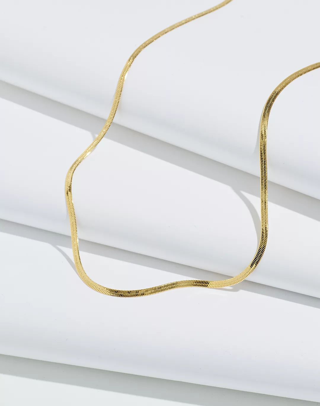 Delicate Collection Demi-Fine Skinny Herringbone Chain | Madewell