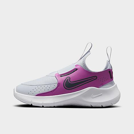 Nike Little Kids Flex Runner 3 Running Shoes in Football Grey/Hot Fuchsia/White Size: 12.5 | Finish Line (US)