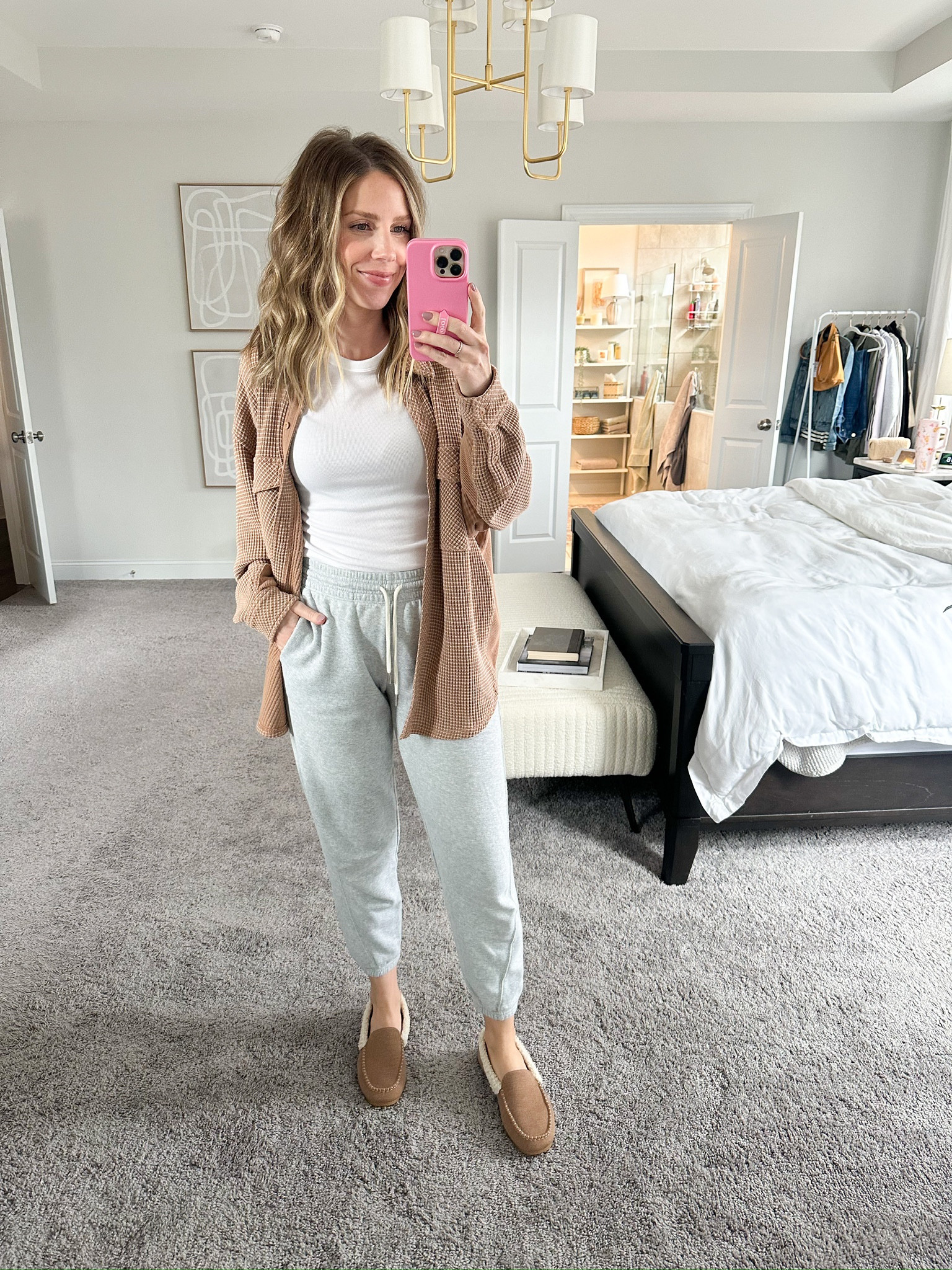 Cozy at home outfit (these slippers are currently on sale for over 40% off) 

#LTKsalealert