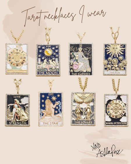 Wear these tarot necklaces a lot lately! Love layering jewelry with them! 

#LTKunder100 #LTKstyletip