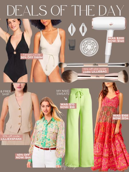 Deals of the day!✨
- Target Circle 30% off swim
- Ulta Beauty deals
- Bloomingdale’s friends and family sale
- 15% off DIBS code: LILLIEBAG
- SPANX code: LILLIEXSPANX 
- LOFT 40% off your order

Spring outfit. Summer outfit. Swimsuit. Vests. Maxi dress. Beauty deals. 

#LTKsalealert #LTKfindsunder50 #LTKfindsunder100