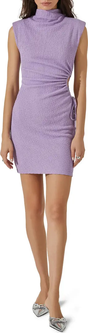Side Ruched Cutout Detail Minidress | Nordstrom