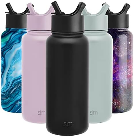 Simple Modern Water Bottle with Straw Lid Vacuum Insulated Stainless Steel Metal Thermos Bottles ... | Amazon (US)