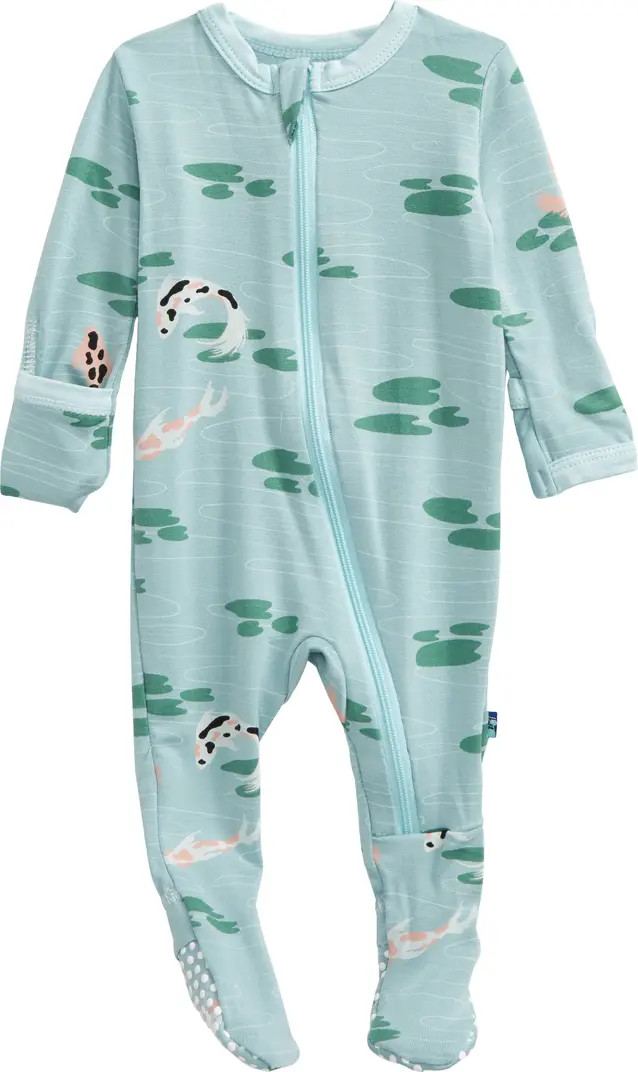 Pond Print Fitted Footie | Nordstrom