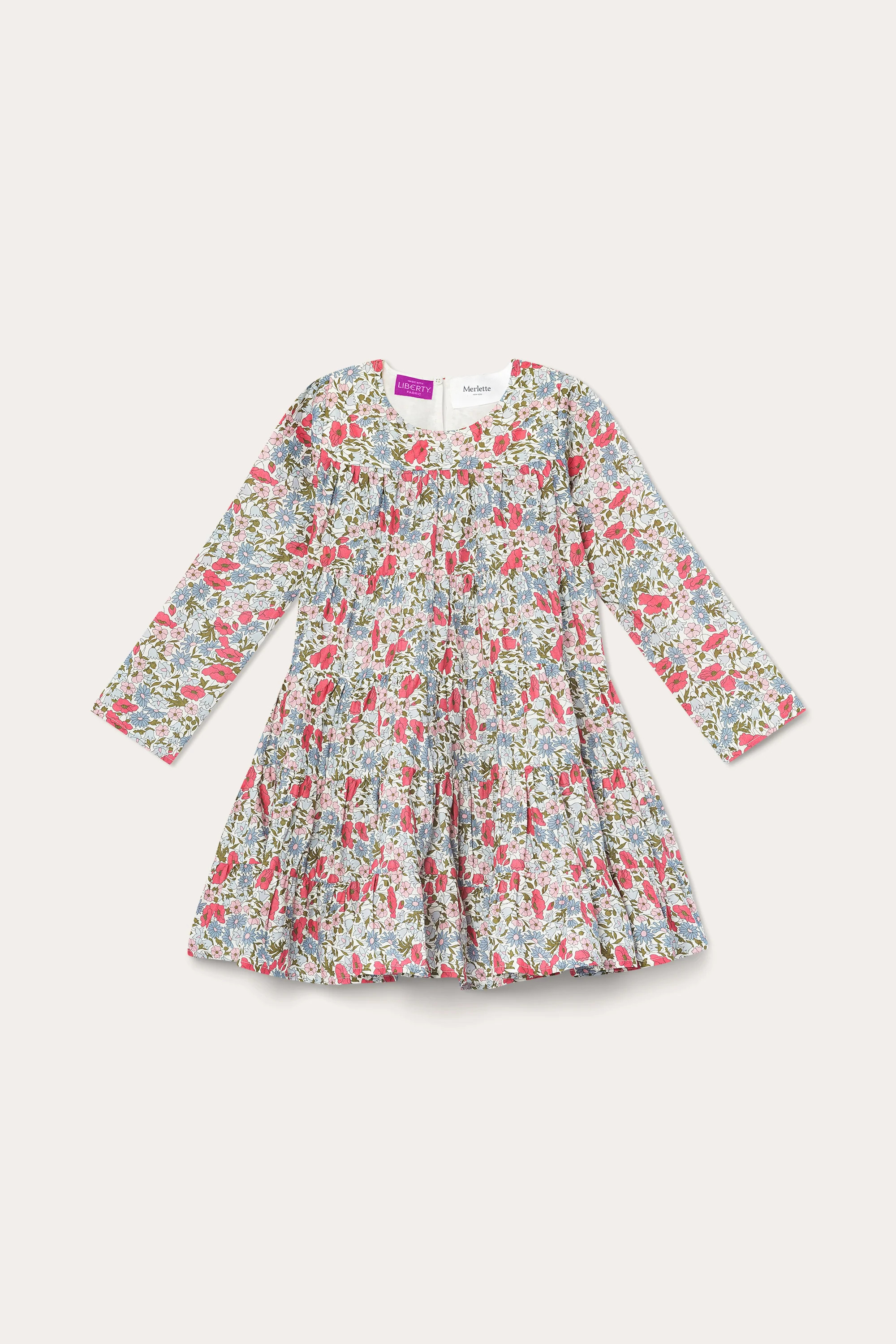 Soliman Children's Dress in Liberty Pink Print | Merlette NYC