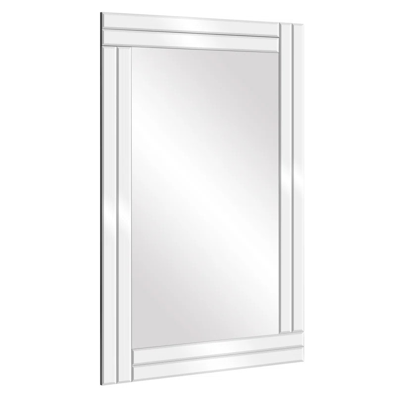 Henninger Frameless Stepped Beveled Edge Wall Mounted Accent Mirror | Wayfair North America