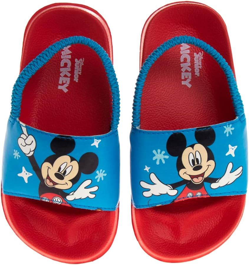 Disney Minnie Mouse,Encanto, Mickey, Lightning McQueen, Slides Beach Backstrap Slip-on Sandal (To... | Amazon (US)
