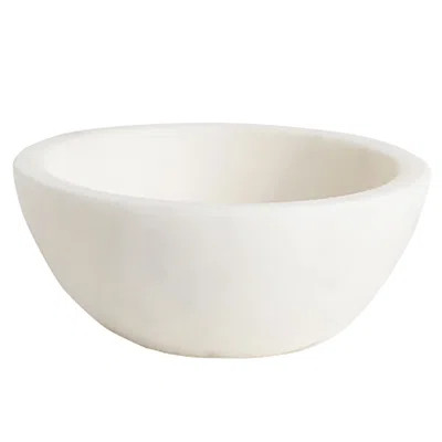 Natural White Marble Serving/dip Bowl | Wayfair Professional