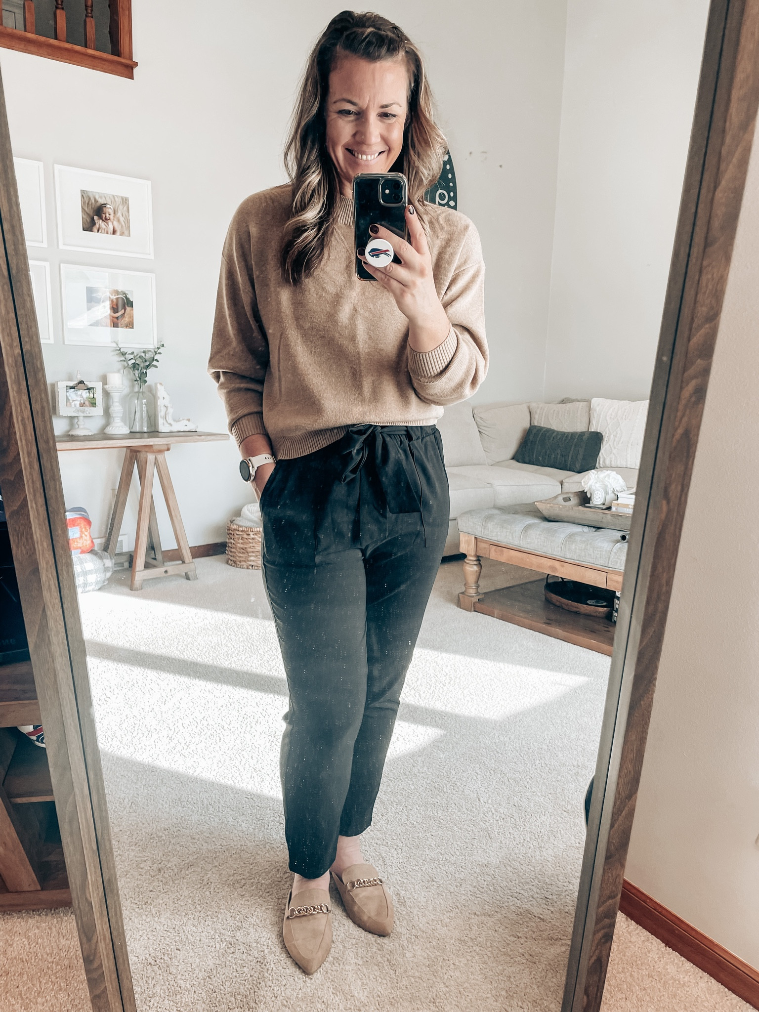 Teacher ootd, M pants & sweater. Stretchy waist & packed on the pants make them so comfy to wear all day! 

#LTKFind #LTKunder50 #LTKworkwear