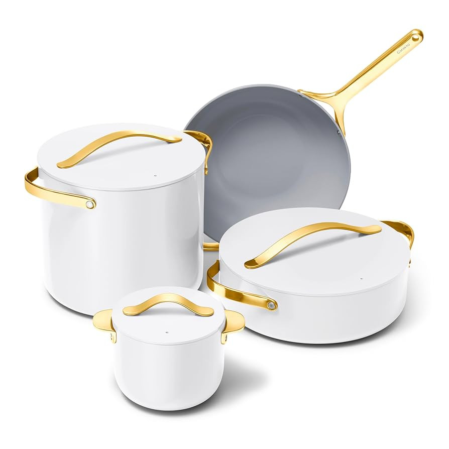 Caraway Cookware+ Collection - Specialty Cookware Set - Petite Cooker, Stir Fry Pan, Rondeau, & S... | Amazon (US)