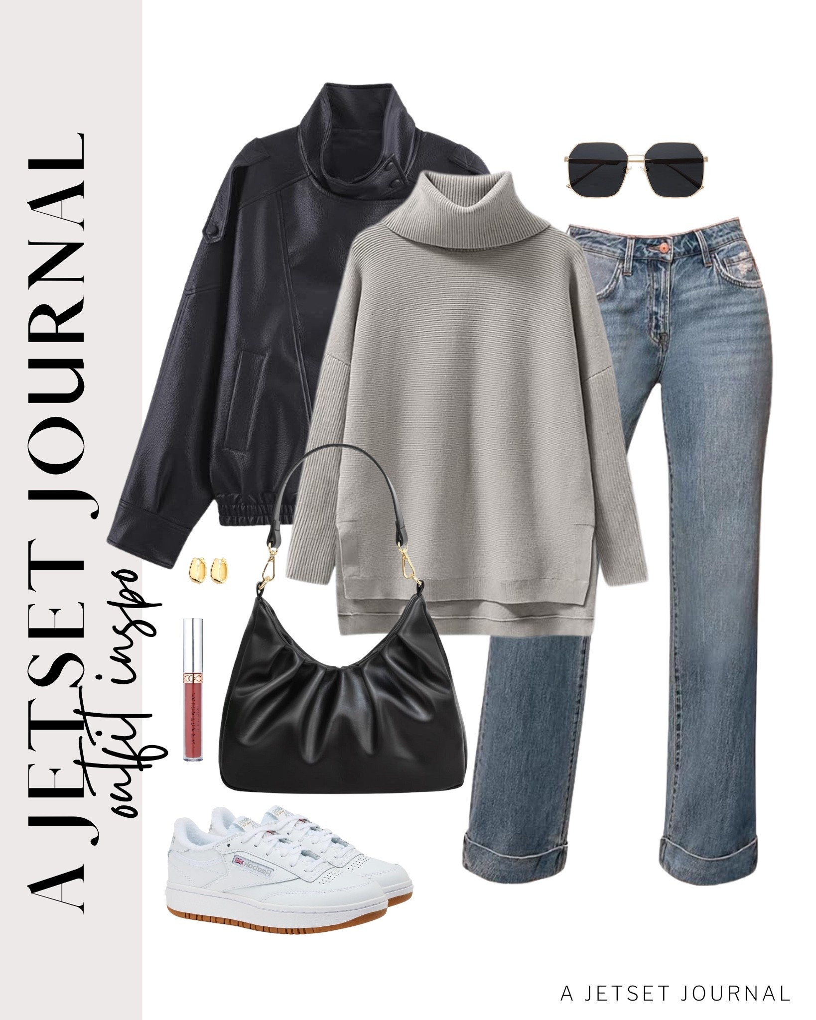 This new jacket from Amazon makes every outfit look put together!
faux leather jacket, square sunglasses, wide leg high waisted jeans,  trendy look, viral products, casual outfit idea, how to style, ways to style, amazon fashion, affordable style, shoe inspo, winter to spring outfit, winter to spring style, transitional style

#LTKSeasonal #LTKBeauty #LTKU