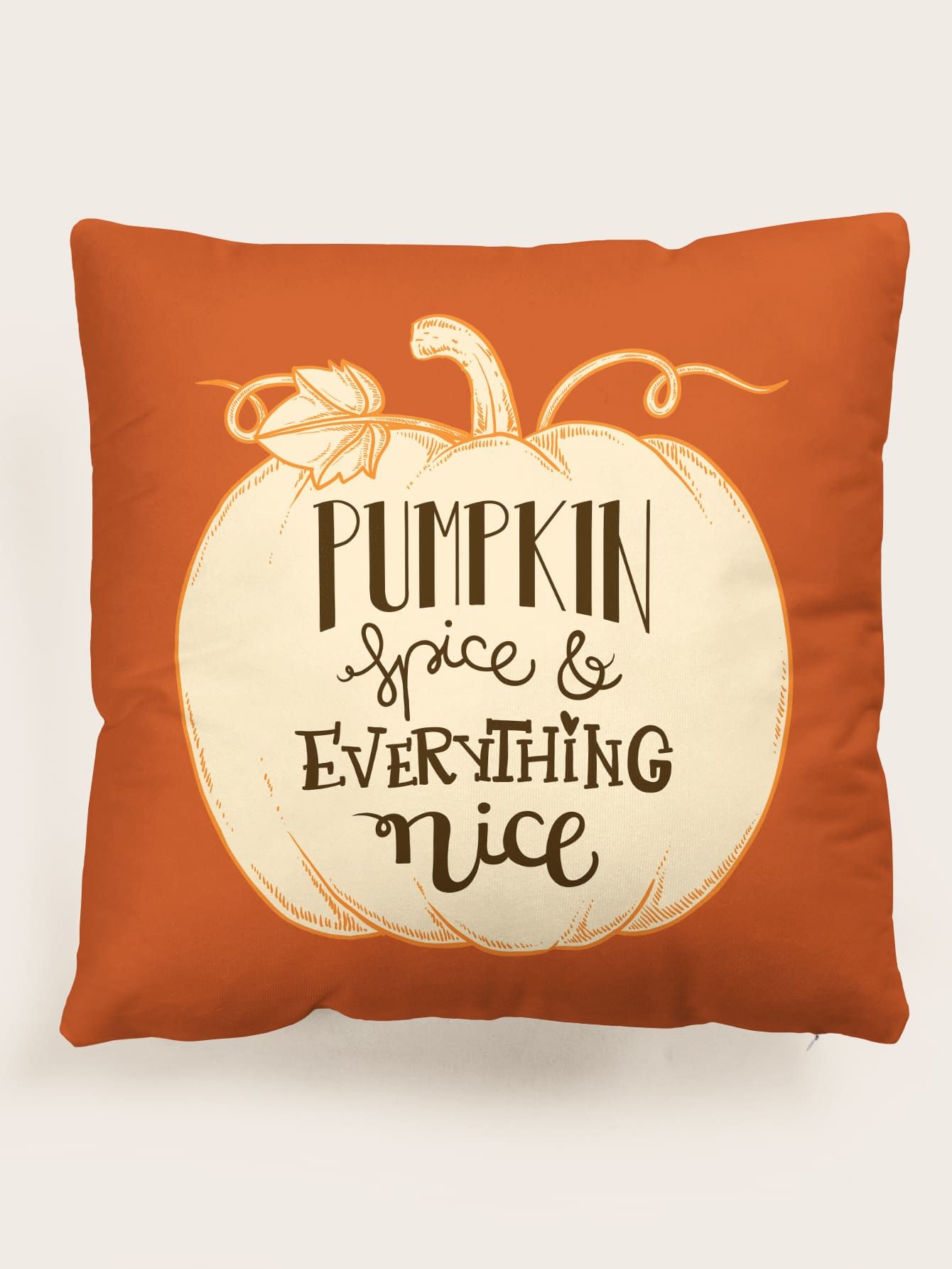 Pumpkin Print Cushion Cover Without Filler | SHEIN