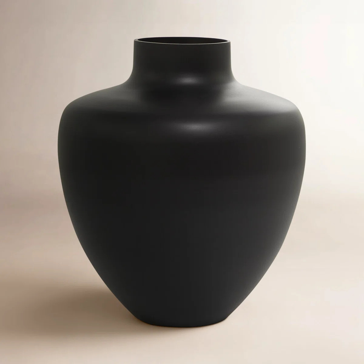 Black Glass Decorative Vase, 12" x 12" x 13 | Wayfair North America