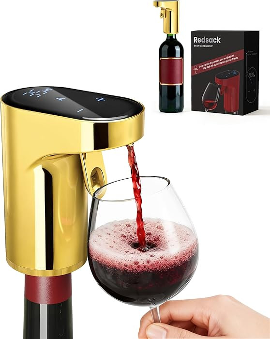 Electric Wine Decanter Aerator Dispenser with Adjustable Quantity for Men Women Mom Dad Boss Brot... | Amazon (US)
