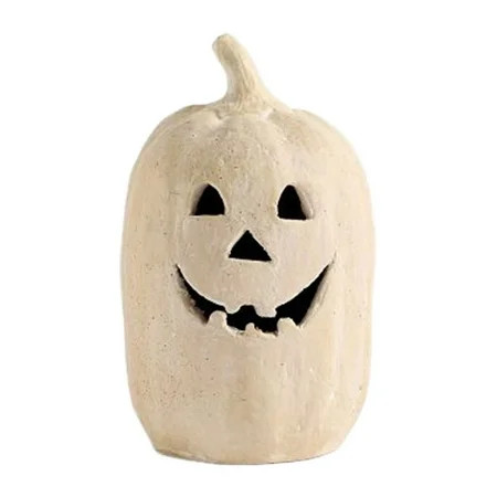 SWSUSN Halloween Decor - Halloween Gift - Handmade Carved Face Pumpkin Jack O' Lantern Halloween LED Light Up Tabletop Decor for Thanksgiving Fall Party Decor(No battery included) | Walmart (US)