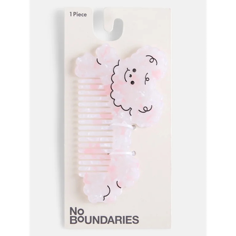 No Boundaries Acrylic Hair Comb, Light Blush Multi, Women's | Walmart (US)