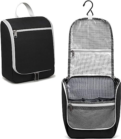 Della Gao Toiletry Bag Travel Bag for Women Men with Hanging Hook, Water-resistant Makeup Bag Cos... | Amazon (US)