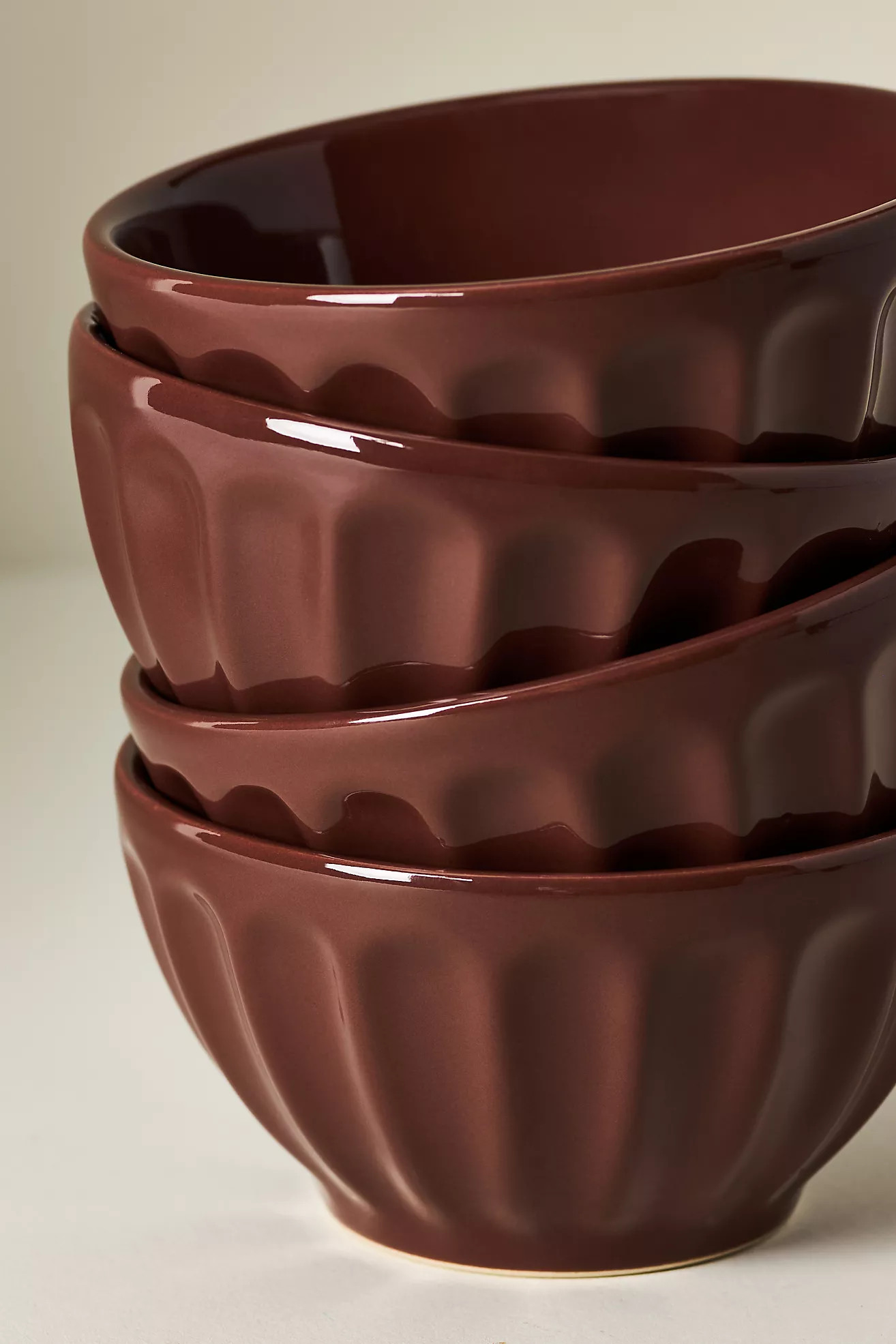 The Latte Stoneware Cereal Bowls, Set of 4: Amelie Edition | Anthropologie (US)