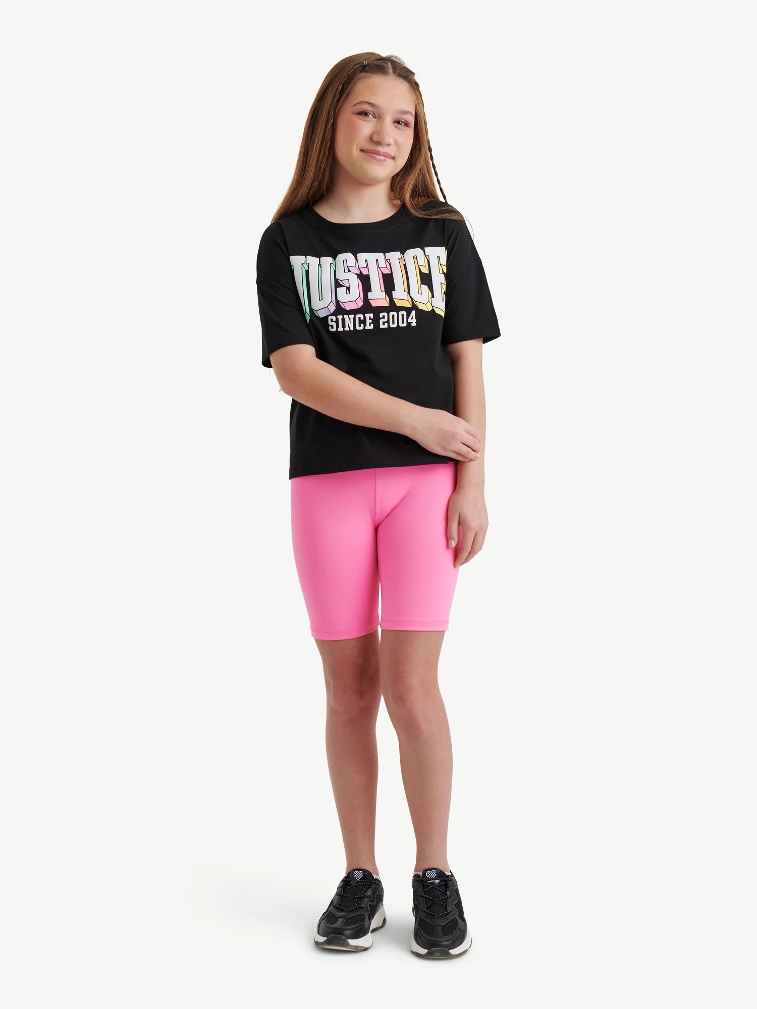 Justice Girls Tee and Short 2-Piece Set, Sizes XS-XLP | Walmart (US)