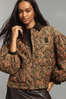 Barbour x Farm Rio Luisa Quilted Jacket | Anthropologie (US)