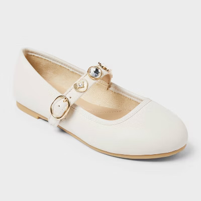 Kids' Marla Charm Ballet Flats - Cat & Jack™ Ivory | Target