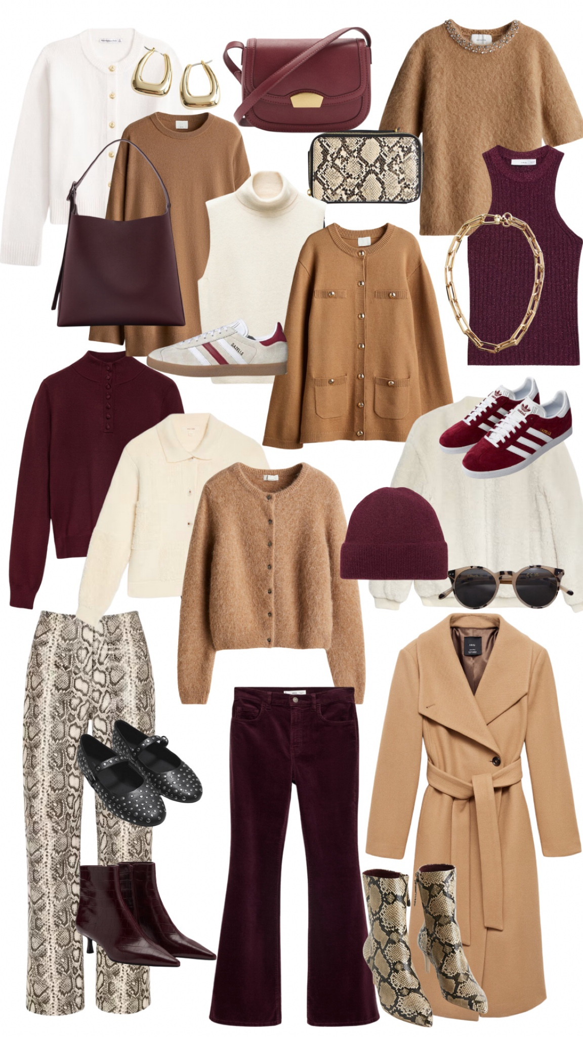 Burgundy and camel - a colour combination made in heaven! Elevate your autumn colour palette this season with the colour of the moment burgundy paired back with camel, cream and beige. Everyday and casual outfit inspiration to keep you going this autumn winter season. 

Adidas sambas | adidas gazelle | outfit ideas | outfit looks | everyday outfits 

#LTKshoes #LTKautumn #LTKeurope