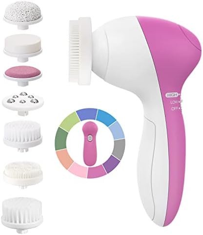 Facial Cleansing Brush Face Scrubber: Electric Exfoliating Spin Cleanser Device Waterproof Deep C... | Amazon (US)