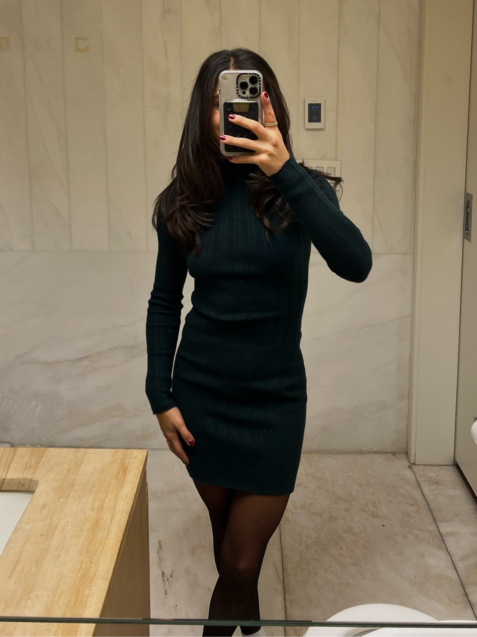 black short loose dress Augusta Off the Shoulder Foldover Mini Dress  Shop American Threads Black / M
