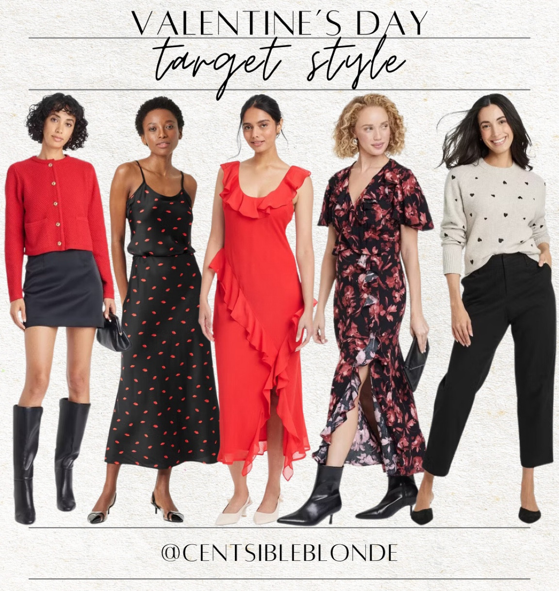 Valentine’s Day outfits, Galentine’s day, red dress, target dresses, red sweater, lady cardigan, satin skirt, matching set, red and black dress, heart sweater, Vday style, target outfits

#LTKSeasonal #LTKMostLoved #LTKFindsUnder50