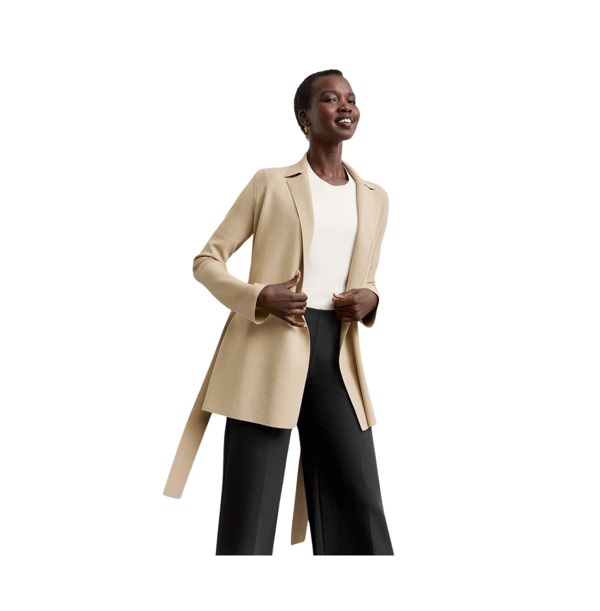 M.m.LaFleur Women's Merritt Wrap Jardigan - Latte | Macy's