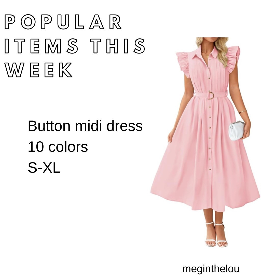 Summer outfit - sweet ruffles and midi length, this would work well for Easter, a baptism, baby/bridalshower, or even a daytime wedding for the ceremony.  


#easter #weddingguestdress #springdress #mididress #summerdress #LTKWedding #LTKSeasonal 


#LTKU #LTKOver40 #LTKStyleTip