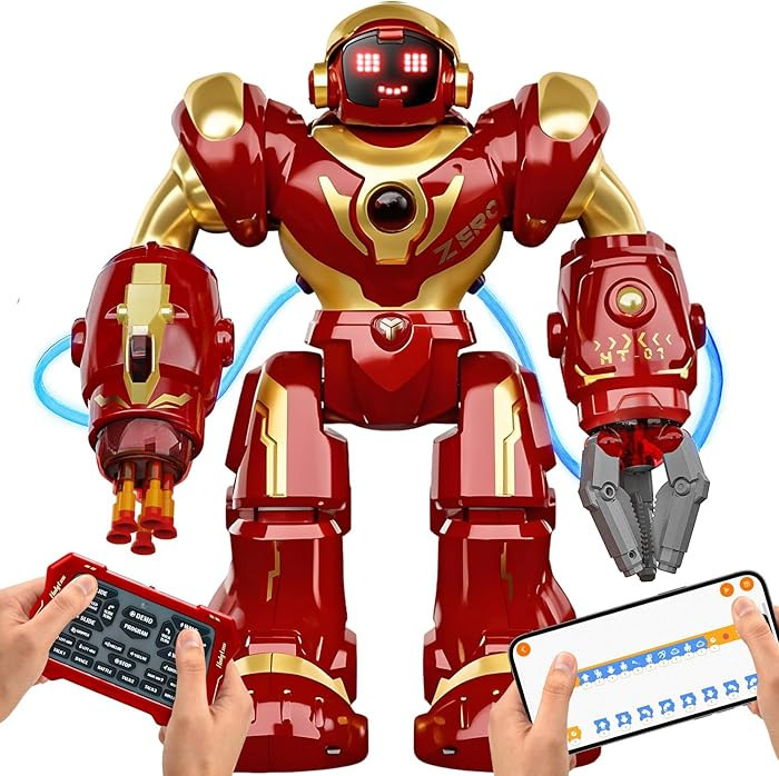 Holyton 5088 Smart Robots for Kids,Large STEM Programmable RC Robot, with Voice Control,APP Contr... | Amazon (US)