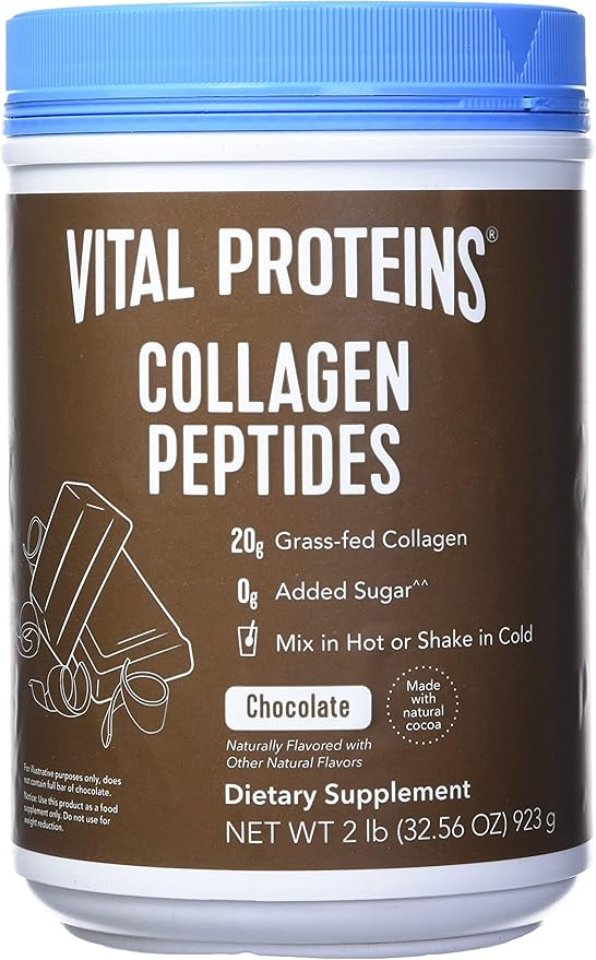 Vital Protein Collagen Peptides, Pasture Raised, Grass Fed, Paleo Friendly, Gluten / Zero Sugar D... | Amazon (US)