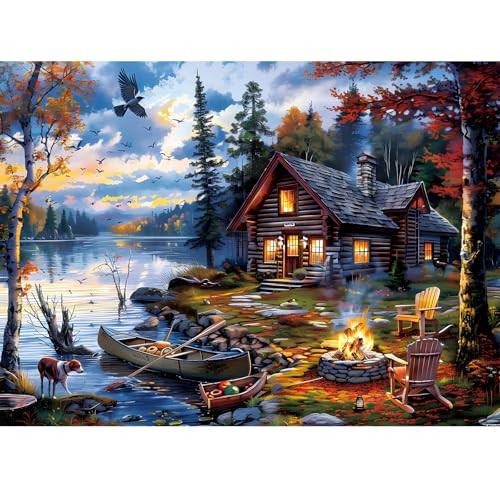 Puzzles for Adults 500 Pieces Puzzle Coutryside Jigsaw Puzzles for Adults Kids Autumn Puzzles Family Challenging Games Great Gift Unique Brain Teaser for Puzzle Enthusiasts, 20.5 x 15in | Amazon (US)