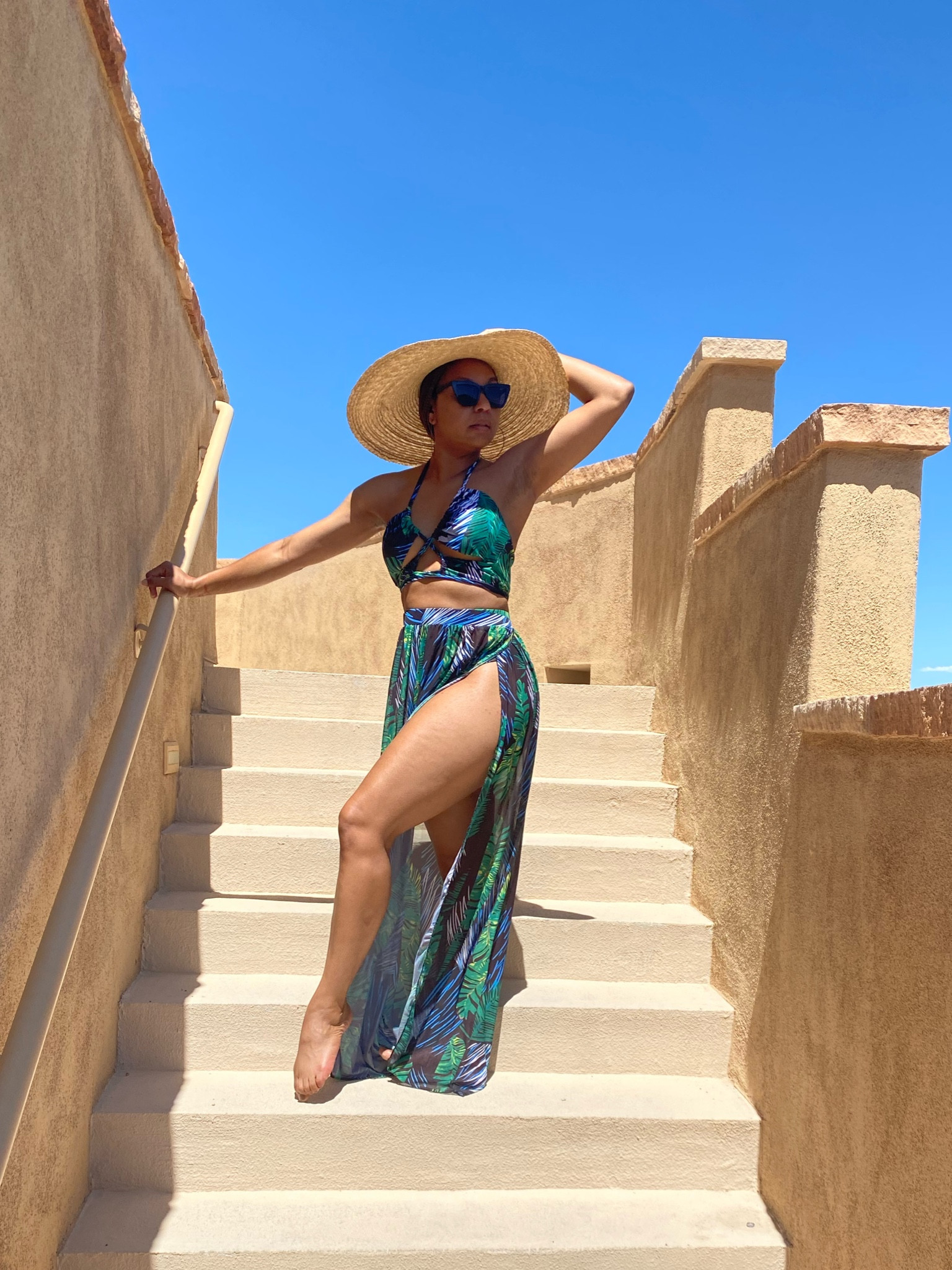 Summer swimwear set! Two piece and skirt with side slot cover up! 

#LTKSeasonal #LTKstyletip #LTKunder100