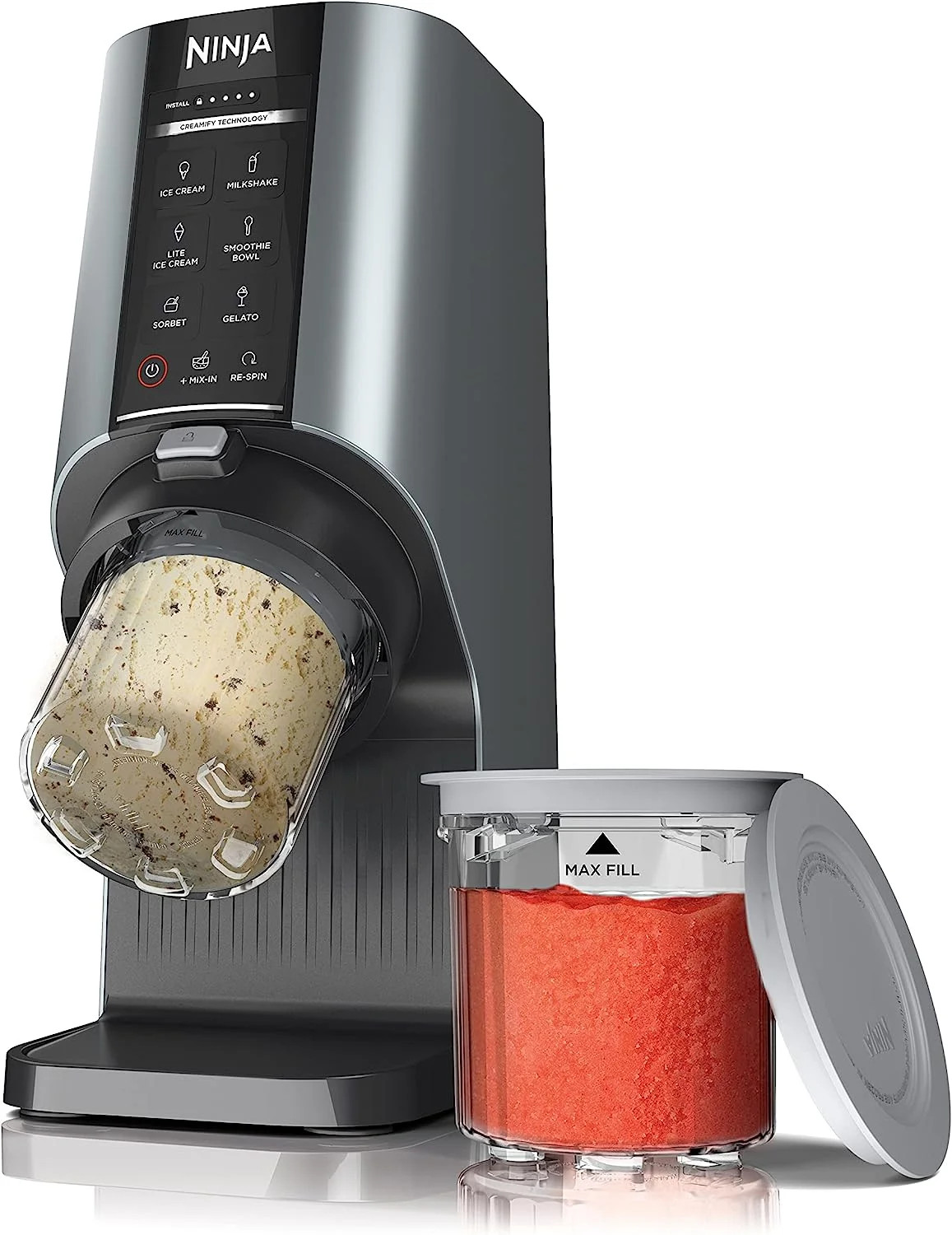 Ninja NC201 CREAMi Breeze 7-in-1 Ice Cream & Frozen Treat Maker for Ice Cream, Milkshakes, Smooth... | Walmart (US)